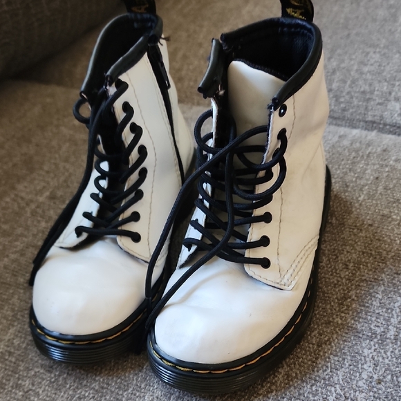 Dr. Martens Other - Doc Marten White Lace-Up Kids Boots